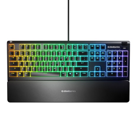 스틸시리즈 Apex 3 RGB 방수 게이밍 유선키보드, KB-00014, 혼합색상, 일반형-추천-상품