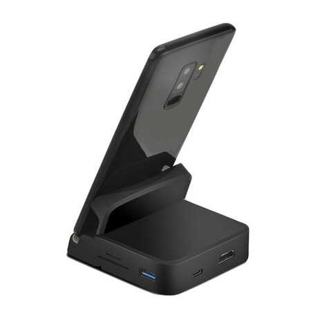 애니포트 8in1 올인원 멀티허브 HDMI 컨버터 카드리더기 스마트 도킹 스테이션 AP-TC81PHD, 블랙, 1개-추천-상품