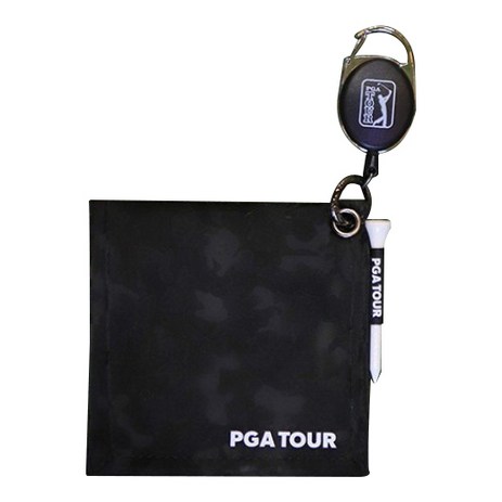PGA투어 카모 골프 릴 클리너 타올 21PTACL, 블랙-추천-상품