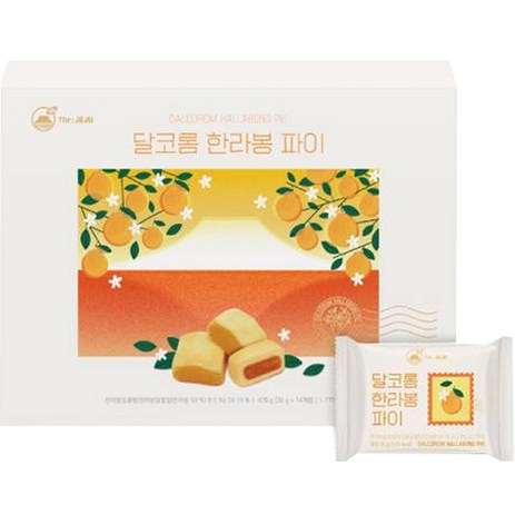 더제주 달코롬 한라봉 파이 14p + 쇼핑백, 420g, 1개-추천-상품