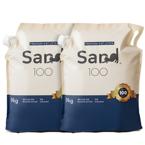 샌드백 고양이 오리지널 프리미엄 벤토나이트 모래, 9kg, 2개-추천-상품