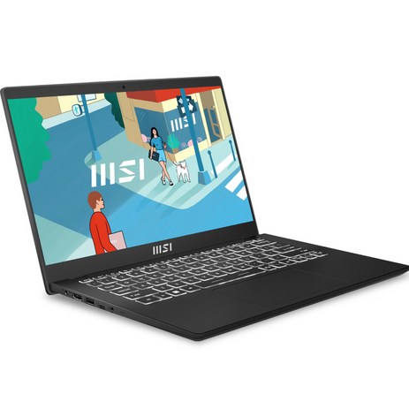 MSI 2023 모던 14 코어i7 인텔 13세대, Classic Black, 512GB, 8GB, WIN11 Home, MSI 모던14 C13M-i7 (424)-추천-상품