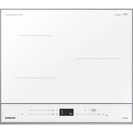 삼성전자 BESPOKE 빌트인 인덕션 3구 글램 화이트 방문설치, NZ63CB6506XW-추천-상품