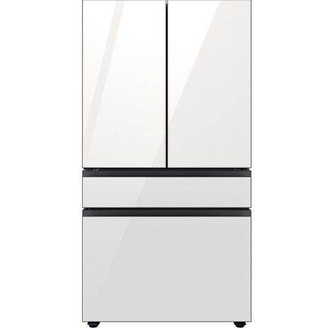 삼성전자 비스포크 4도어 정수기 냉장고 방문설치, 클린 화이트, RF75CB821312-추천-상품