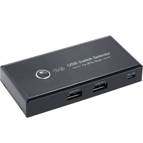 컴스 2:4 USB 2.0 선택기 수동 스위치, BD821, 1개-추천-상품