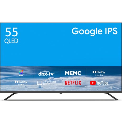 더함 4K UHD QLED 구글 OS TV, 139cm(55인치), NA551QLED SMART HOME60 24K1, 스탠드형, 고객직접설치-추천-상품