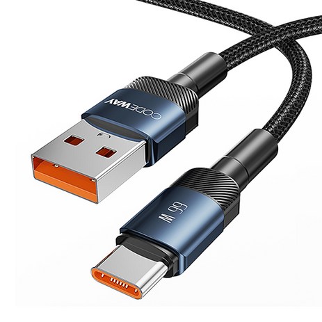 코드웨이 USB A-C타입 고속 충전케이블, 1.2m, 블루, 1개-추천-상품