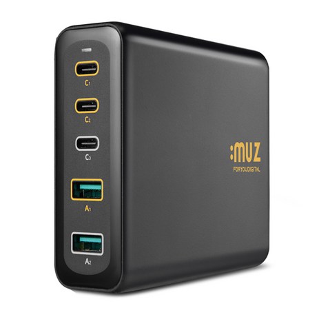 아이뮤즈 접지형 고속 멀티 충전기 200W PPS PD PD200W-GAN, 블랙, 1개-추천-상품
