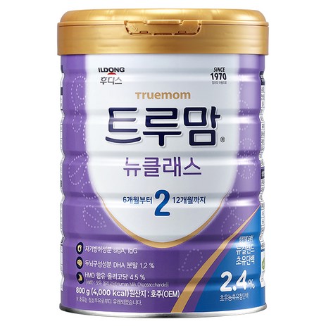 일동후디스 트루맘 뉴클래스 분유 2단계 6~12개월, 800g, 1개-추천-상품