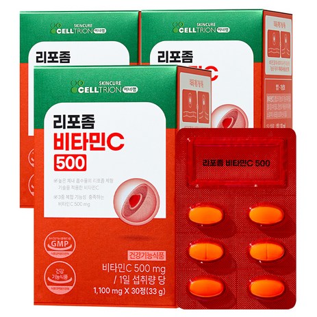 셀트리온 이너랩 리포좀 비타민C 500 33g, 3개, 30정-추천-상품