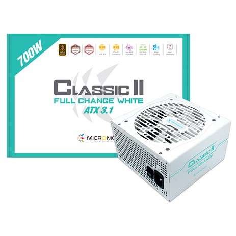 마이크로닉스 Classic 2 풀체인지 700W 80PLUS브론즈 ATX3.1 화이트 HP1-N700ST-E12S-추천-상품