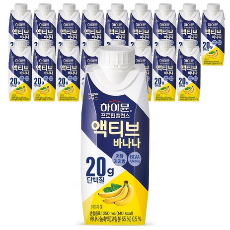 일동후디스 하이뮨 프로틴 밸런스 액티브 바나나, 250ml, 18개-추천-상품