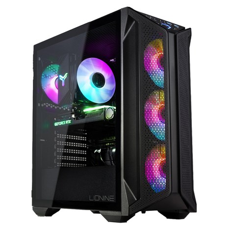 주연테크 2024 리오나인 터보 라이젠5 라이젠 7000 시리즈 지포스 RTX 4070, 블랙, 32GB, 1TB, WIN11 Home, CG275F47WNS, 2024년-추천-상품