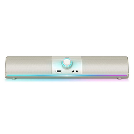 브리츠 RGB SoundBar 2채널 컴퓨터 게이밍 블루투스 겸용 사운드바 스피커, 아이보리, BZ-T1BT-추천-상품