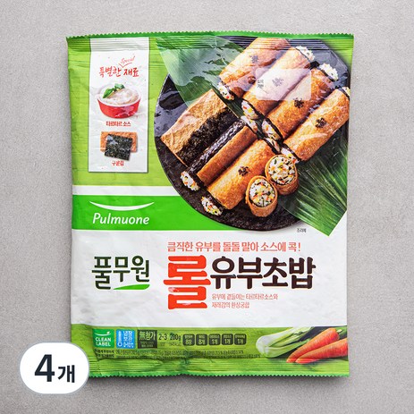 풀무원 롤유부초밥, 280g, 4개-추천-상품