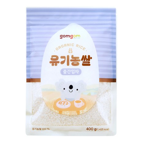 곰곰 유기농쌀 중간입자, 400g, 1개-추천-상품