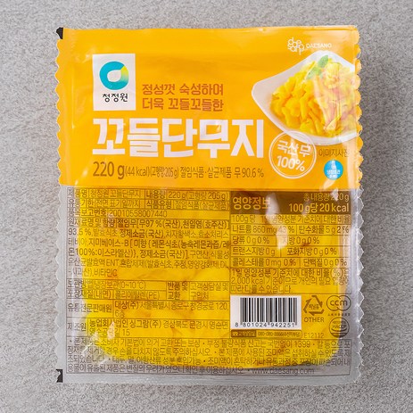 청정원 꼬들단무지, 220g, 1개-추천-상품