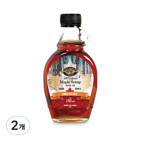 THE MAPLE TREAT CORPORATION 그레이트 메이플시럽, 2개, 250ml-추천-상품