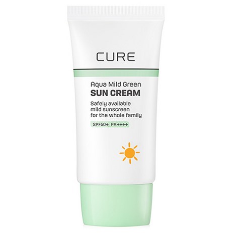 김정문알로에 라센스 로에 큐어 아쿠아 마일드 그린 선크림 SPF50+ PA++++, 40ml, 1개-추천-상품