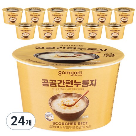 곰곰 간편 누룽지, 60g, 24개-추천-상품