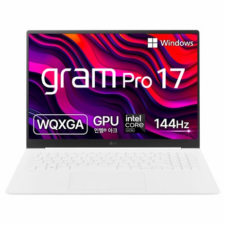 LG전자 그램 Pro 17 코어 울트라5 인텔 Arc, 에센스 화이트, 256GB, 16GB, WIN11 Home, 17Z90SP-GA5CK-추천-상품