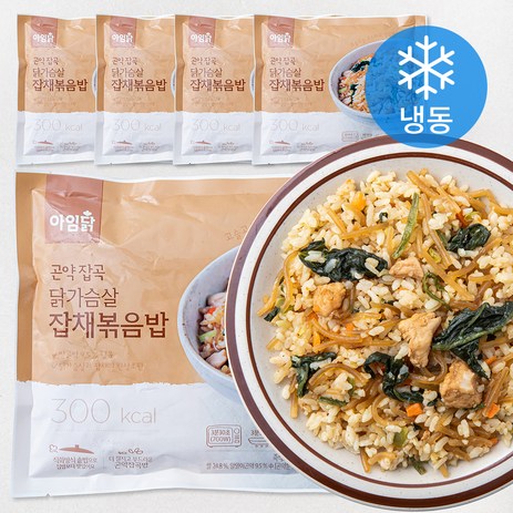 아임웰 곤약잡곡 닭가슴살 잡채볶음밥 (냉동), 200g, 5팩-추천-상품