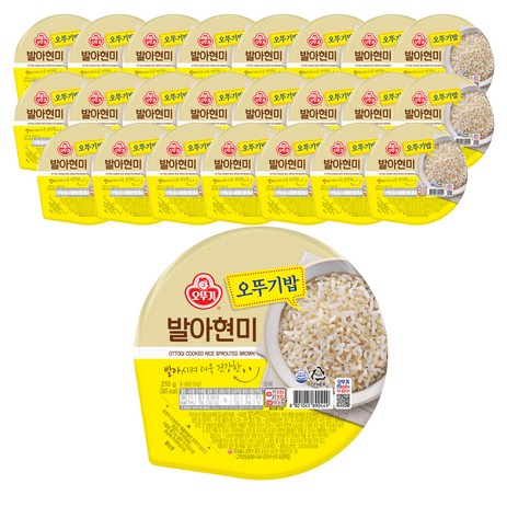 맛있는 오뚜기밥 발아현미, 210g, 24개-추천-상품