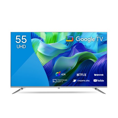 더함 4K UHD LED IPS 구글 OS 스마트 TV, 139cm(55인치), NA552UHD, 스탠드형, 고객직접설치-추천-상품