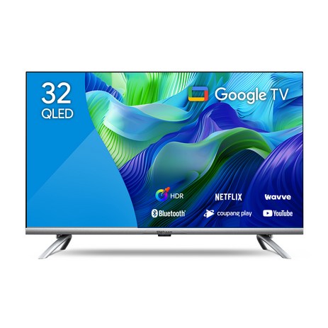 더함 FHD QLED 구글 OS 스마트TV, 81cm(32인치), 스탠드형, NA321QLED, 고객직접설치-추천-상품