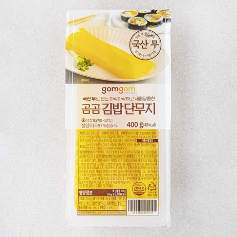 곰곰 김밥단무지, 400g, 1개-추천-상품