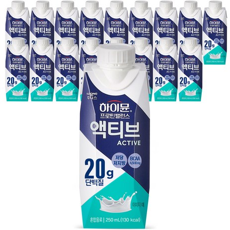 하이뮨 일동후디스 프로틴 밸런스 액티브 밀크 오리지널, 250ml, 18개-추천-상품