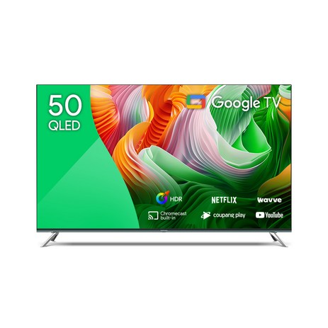 더함 4K UHD QLED 구글 OS TV, 127cm(50인치), UA501QLED VA SH 2023C1, 스탠드형, 고객직접설치-추천-상품