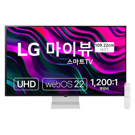 LG전자 4K UHD 스마트 모니터 방문설치, 107.9cm, 43SQ700SW-추천-상품