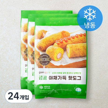 곰곰 야채가득 핫도그, 75g, 24개입-추천-상품