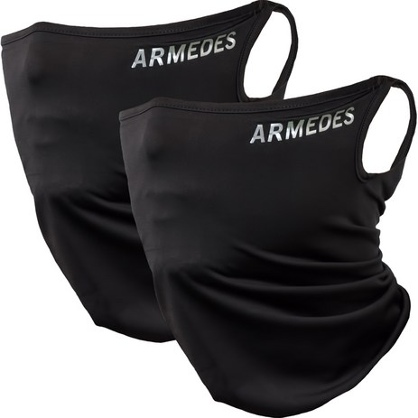 아르메데스 사계절 귀걸이 스포츠 마스크 2p, 블랙-추천-상품