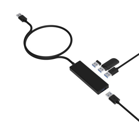 홈플래닛 USB-A 4포트 USB 3.0 허브 (50cm 케이블) AU301, 1개-추천-상품