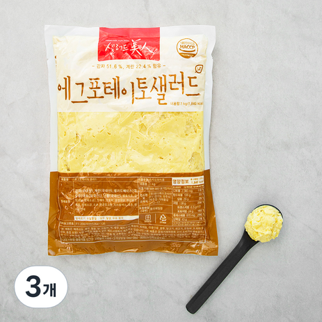 샐러드미인 에그포테이토 샐러드 (냉장), 1kg, 3개-추천-상품