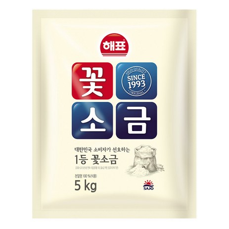 해표 꽃소금, 5kg, 1개-추천-상품