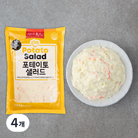 샐러드미인 포테이토샐러드, 1.2kg, 4개-추천-상품