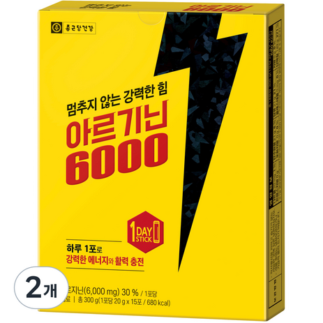 종근당건강 아르기닌6000 15p, 300g, 2개-추천-상품