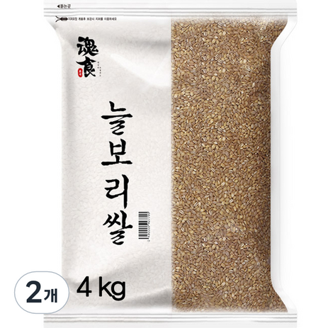 혼식 2023년산 햇곡 늘보리쌀, 2개, 4kg-추천-상품