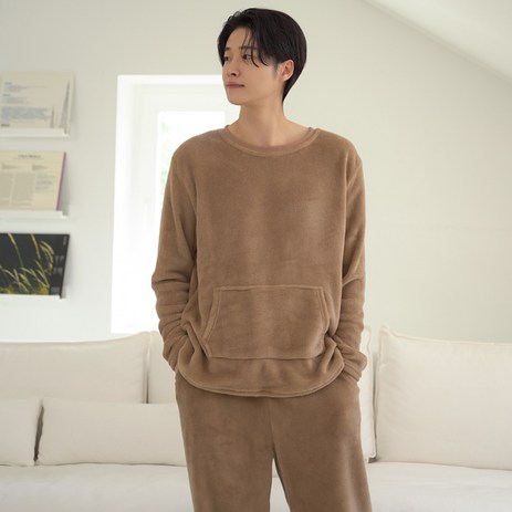 어나더디 남성용 데일리 밍크 수면 커플 잠옷세트-추천-상품