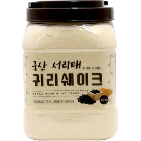 태광선식 국산서리태로 더욱 고소해진 귀리쉐이크, 1.2kg, 1개-추천-상품