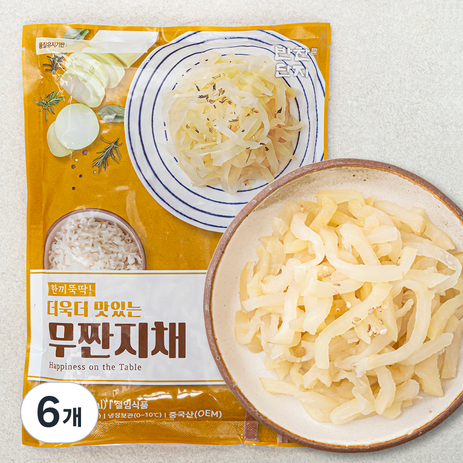 반찬단지 무짠지채, 1kg, 6개-추천-상품