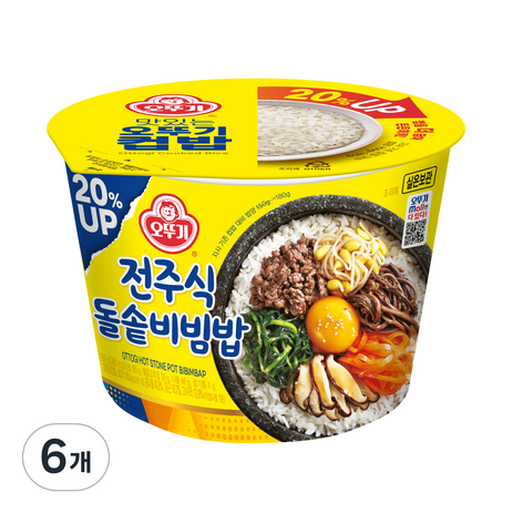 오뚜기 컵밥 전주식돌솥비빔밥, 269g, 6개-추천-상품