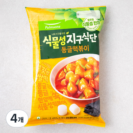 풀무원 식물성 지구식단 동글떡볶이 2인분, 423.5g, 4개-추천-상품