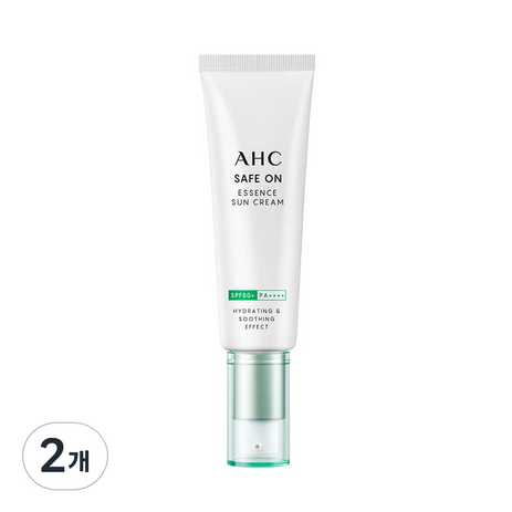 AHC 세이프온 에센스 선크림 SPF50 + PA ++++, 50ml, 2개-추천-상품