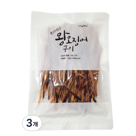 정화식품 자연오감 왕오징어구이, 120g, 3개-추천-상품