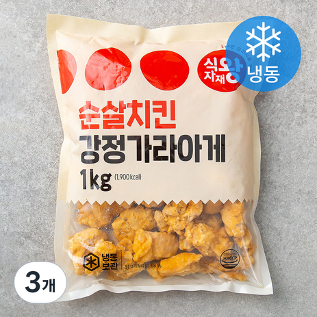 식자재왕 강정 가라아게 순살치킨 (냉동), 1kg, 3개-추천-상품