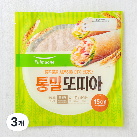 풀무원 통밀 또띠아, 150g, 3개-추천-상품